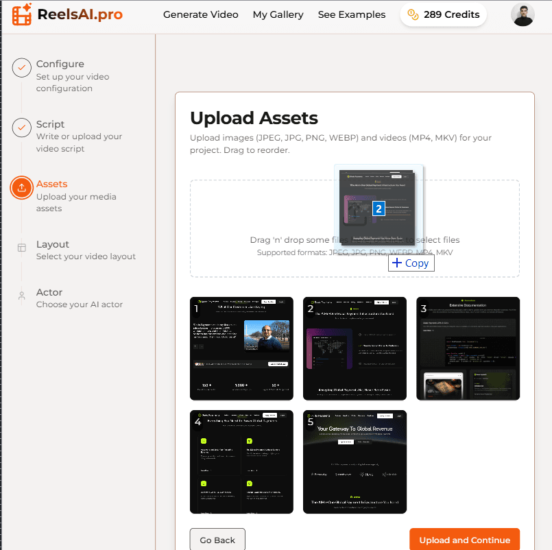 Upload Your Assets